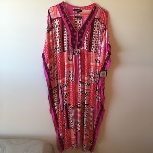 Ellen Tracy Maxi Caftan Dress NWT